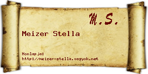 Meizer Stella névjegykártya